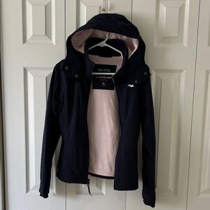 Hollister Navy All Weather  Jacket for Winter Adventures